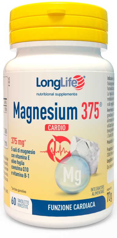 Longlife magnesium 375 cardio 60 tavolette — confronto prezzi