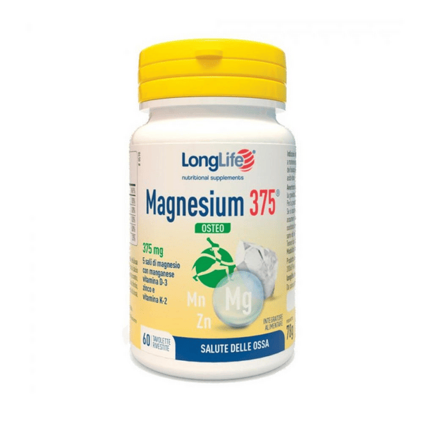 Longlife magnesium 375 osteo 60 tavolette