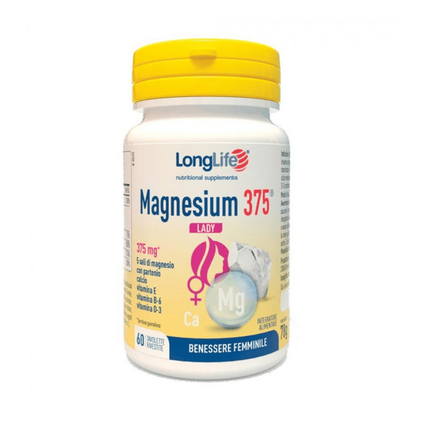 LongLife Magnesium 375 Lady Integratore Benessere Femminile 60 Tavolette