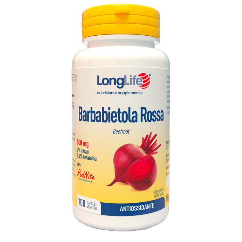 Longlife barbabietola rossa 500 mg 100 capsule vegetali