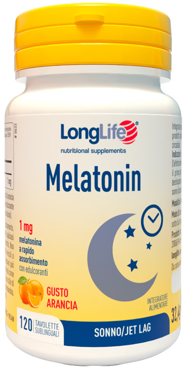 LongLife Melatonin Tavolette Gusto Arancia 32,4 g