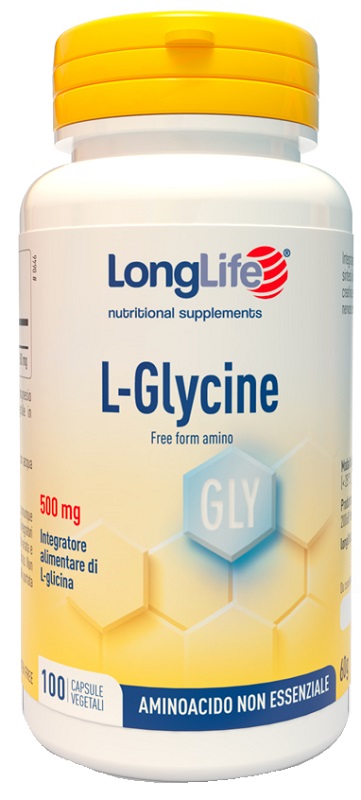 Longlife L-glycine Integratore Per Il Sistema Nervoso E La Regolazione Del Sonno 100 Capsule