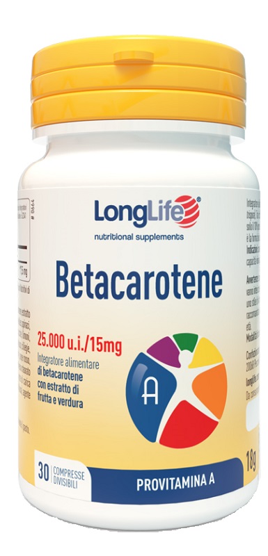 Longlife Betacarotene Integratore Abbronzatura 30 Compresse