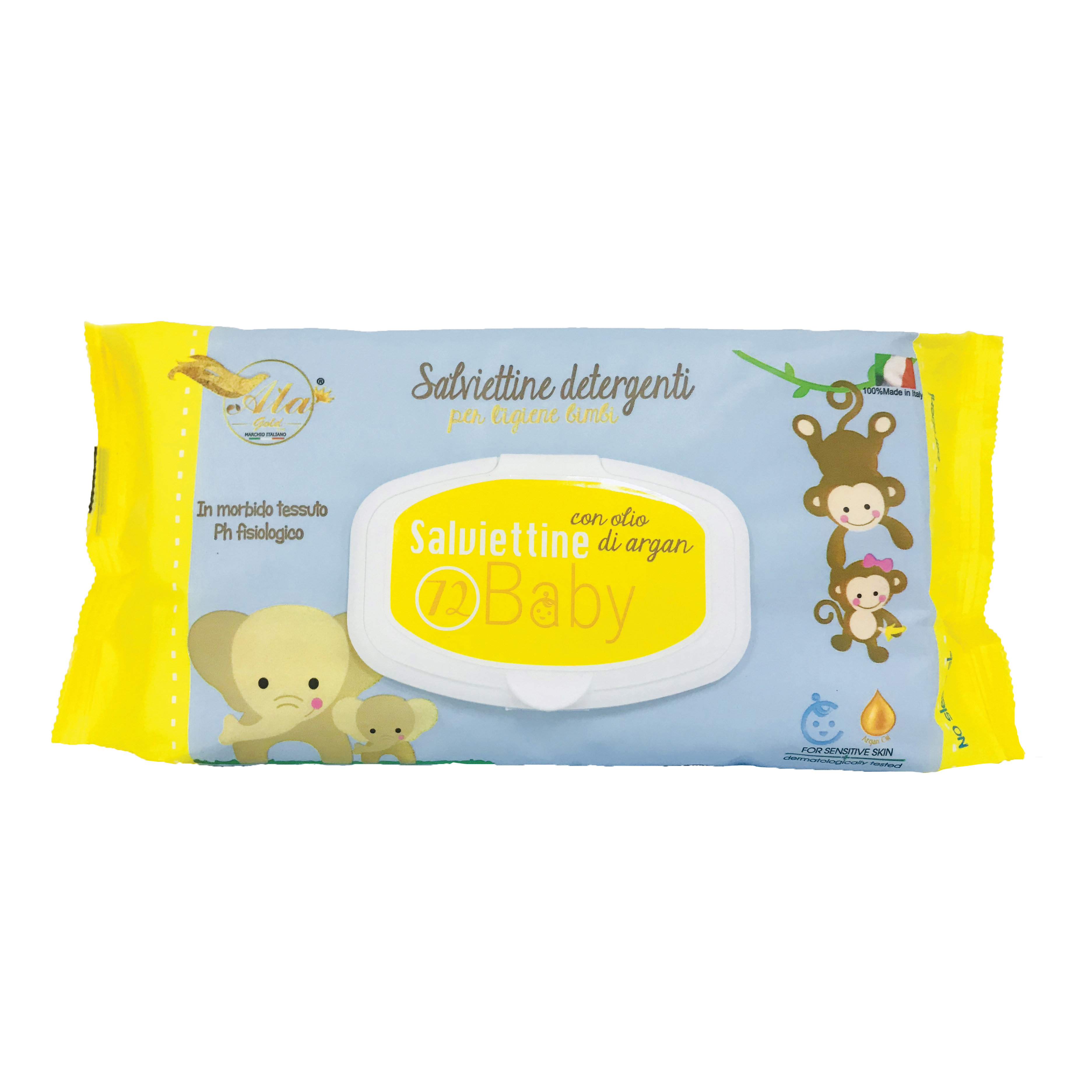 ALA Salviettine Detergenti Bambini Olio di Argan 72 pezzi — confronto prezzi
