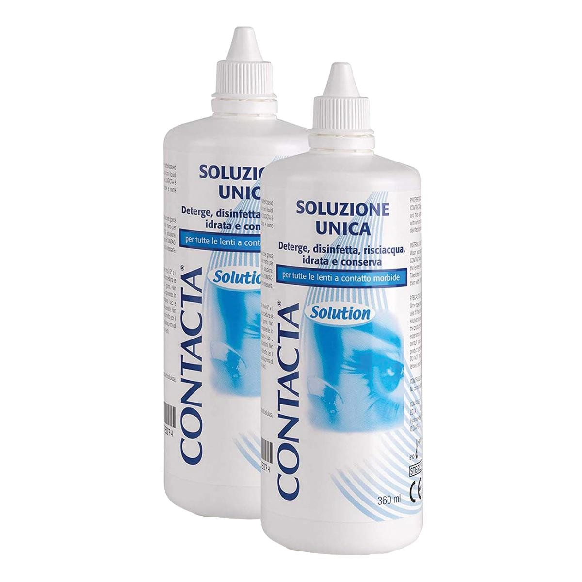 Soluzione per lenti a contatto contacta 2 pezzi 360 ml