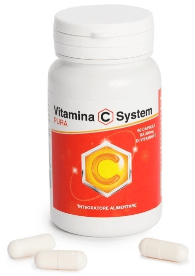 Sanifarma Vitamina C System Pura Integratore Alimentare per Sistema Immunitario 60 Capsule