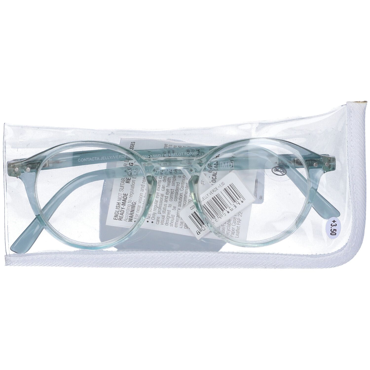 Occhiale Presbiopia Contacta Jelly Verde +3,50 Diottrie 1 pz Occhiali