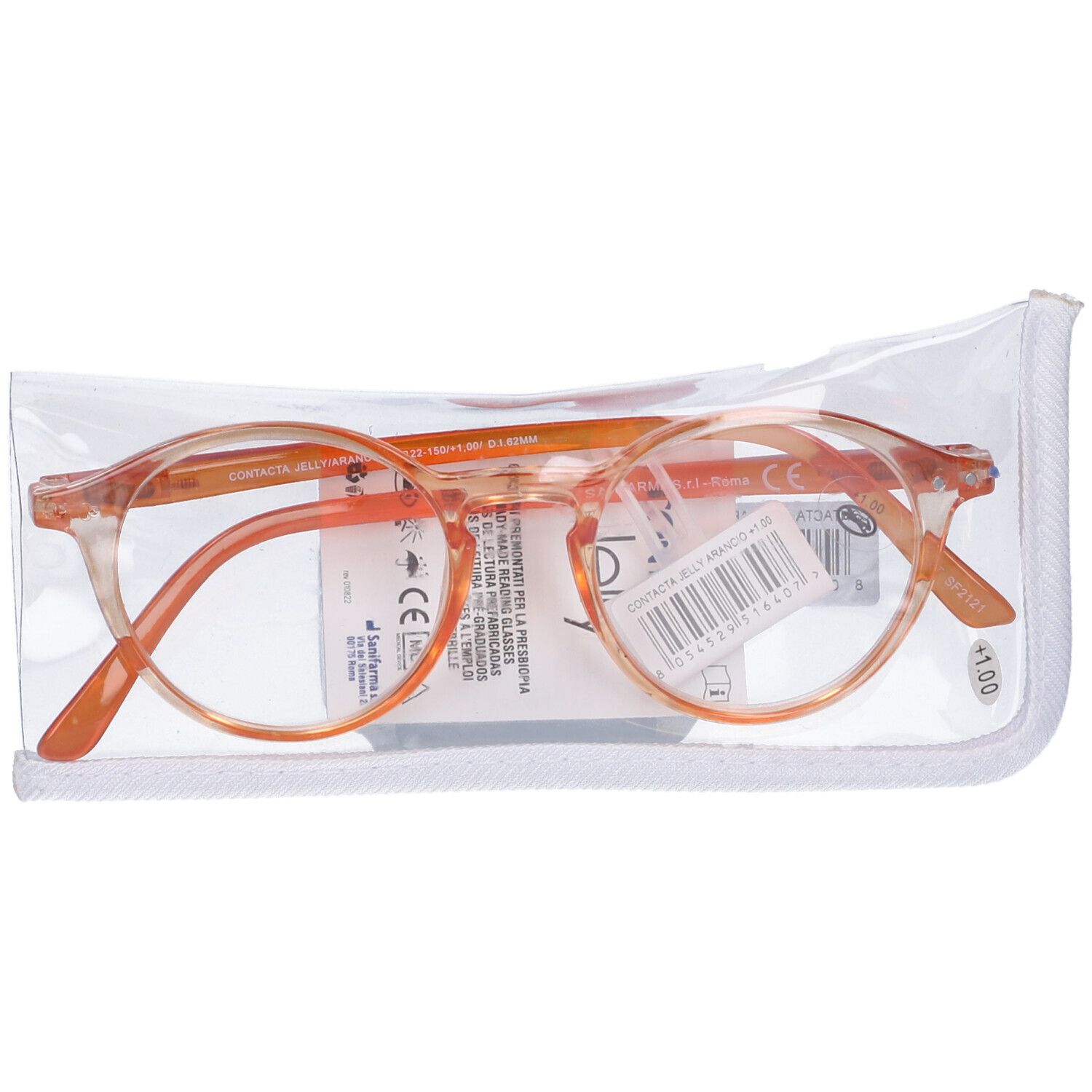 Occhiale Presbiopia Contacta Jelly Arancio +1,00 Diottria 1 pz Occhiali — confronto prezzi