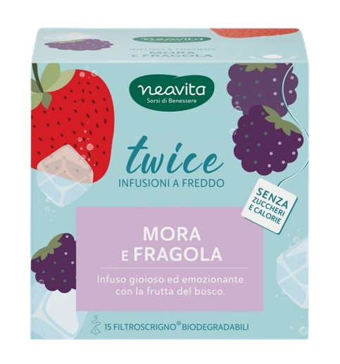 Neavita Twice - Infuso a Freddo Mora E Fragola, 15 Filtri
