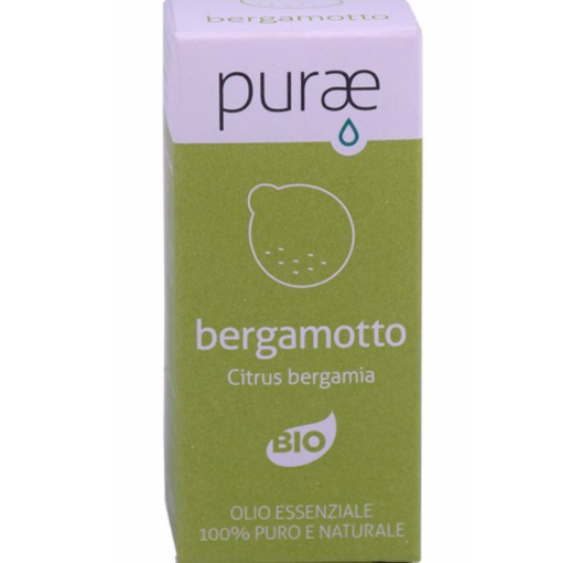 Purae olio essenziale bergamotto bio bitrus bergamia pericarpi 10 ml