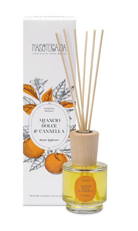 Nasoterapia - Diffusore con Bastoncini Arancio Dole e Cannella 1 St