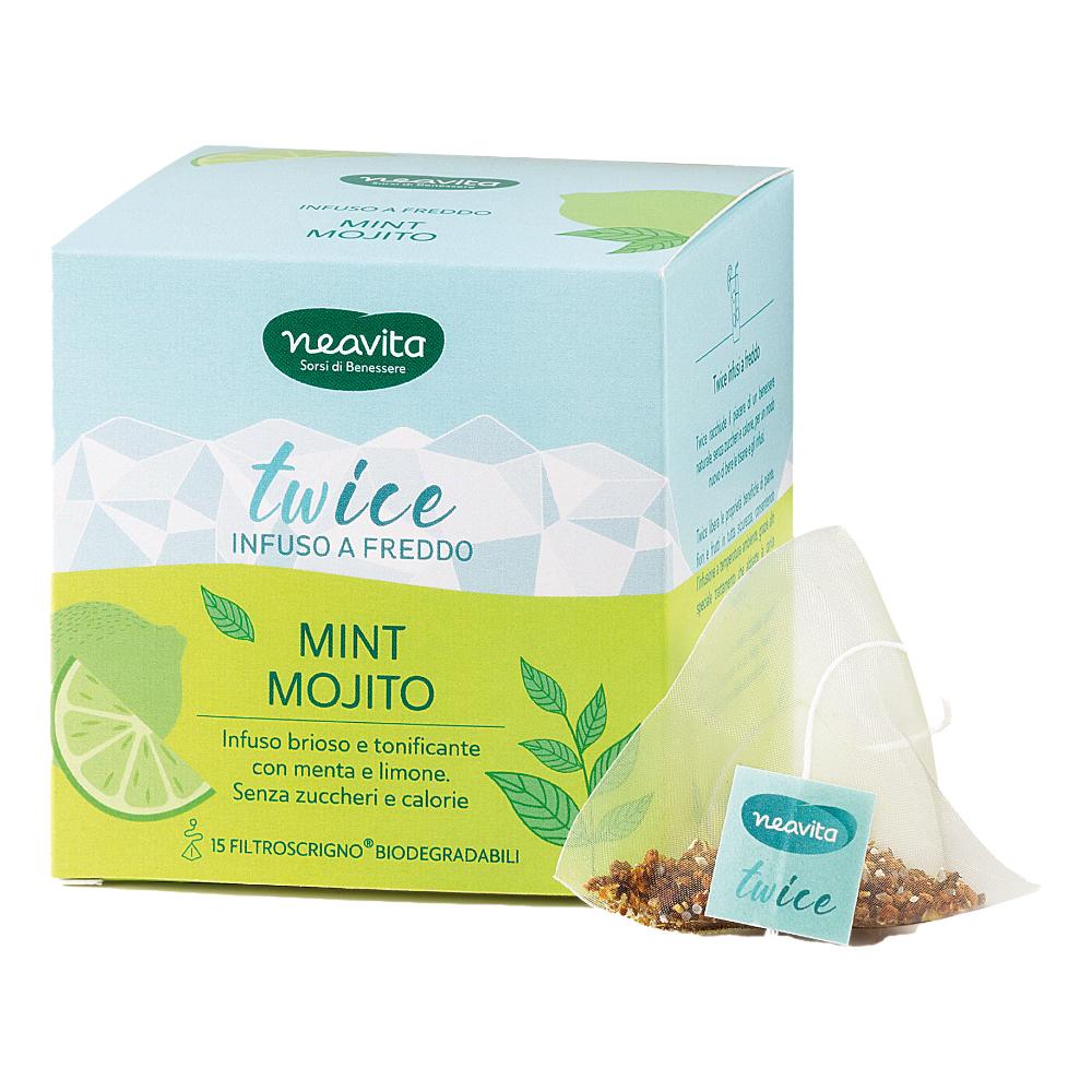 Neavita Twice - Mint Mojito Infuso a Freddo, 15 filtroscrigno