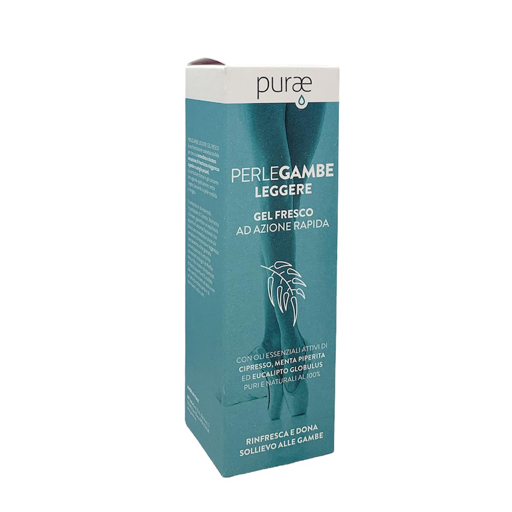 Purae Gambe Leggere - Gel Fresco ad Azione Rapida, 100ml