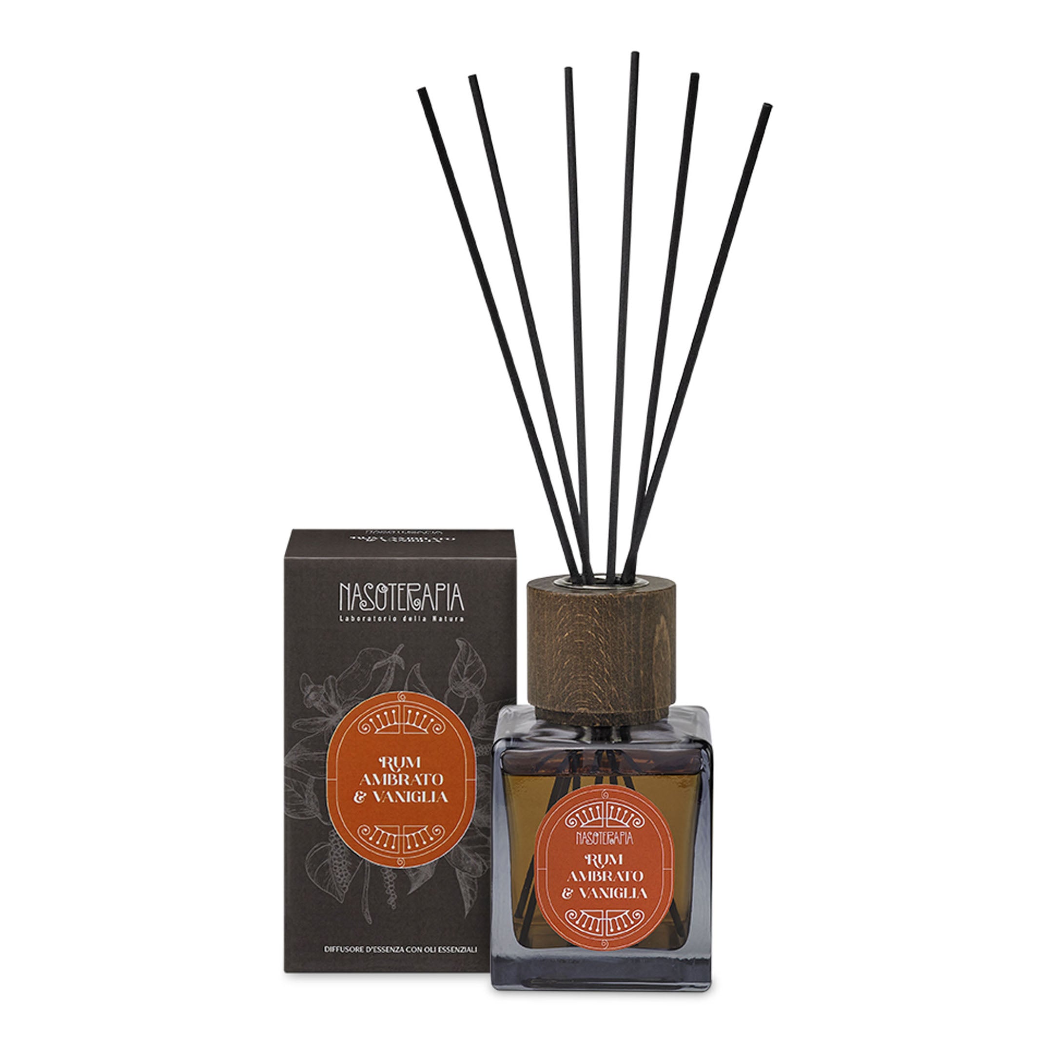 Nasoterapia Diffusore D'Essenza Rum Ambrato e Vaniglia, 200ml