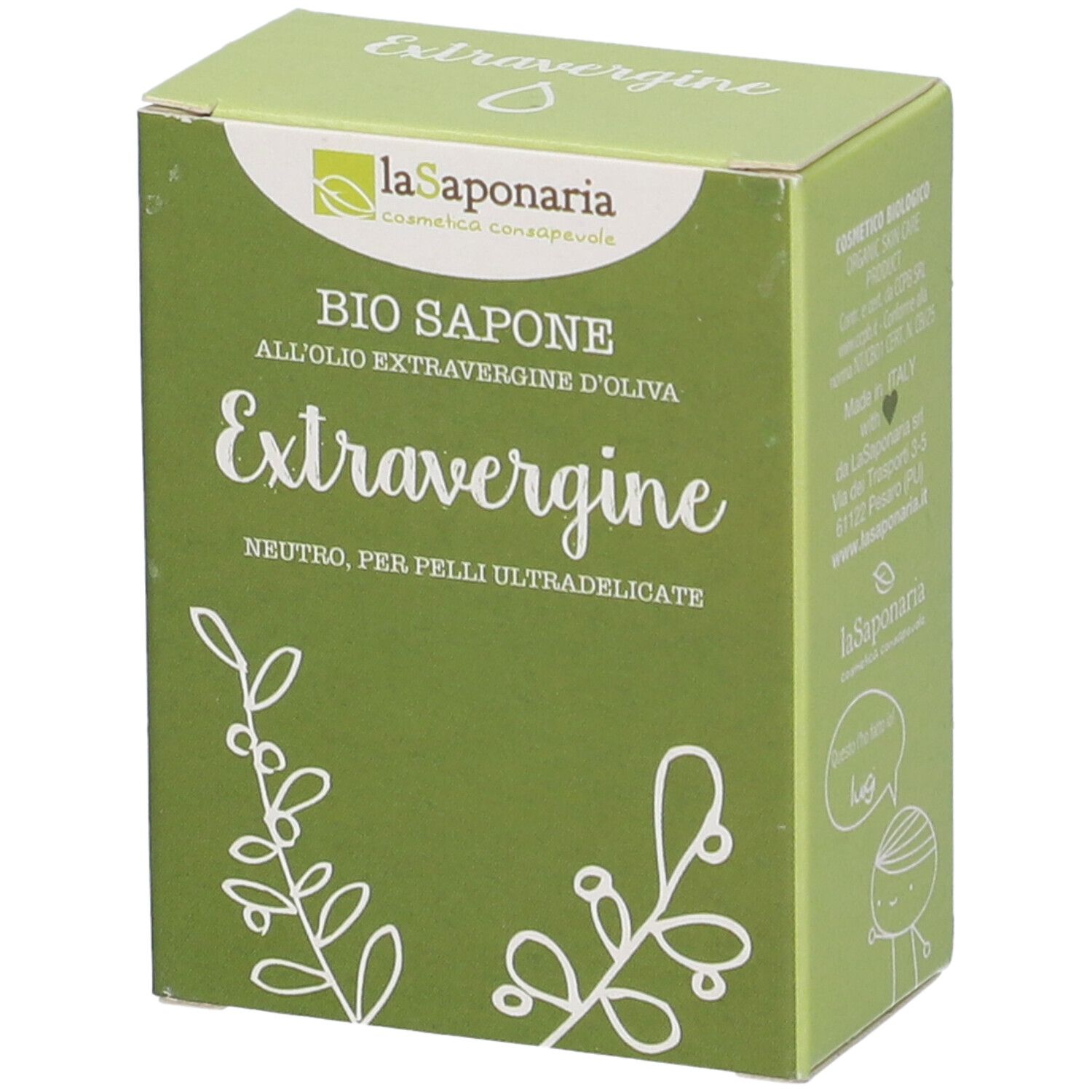 La Saponaria Bio Sapone Olio Extravergine 100 g