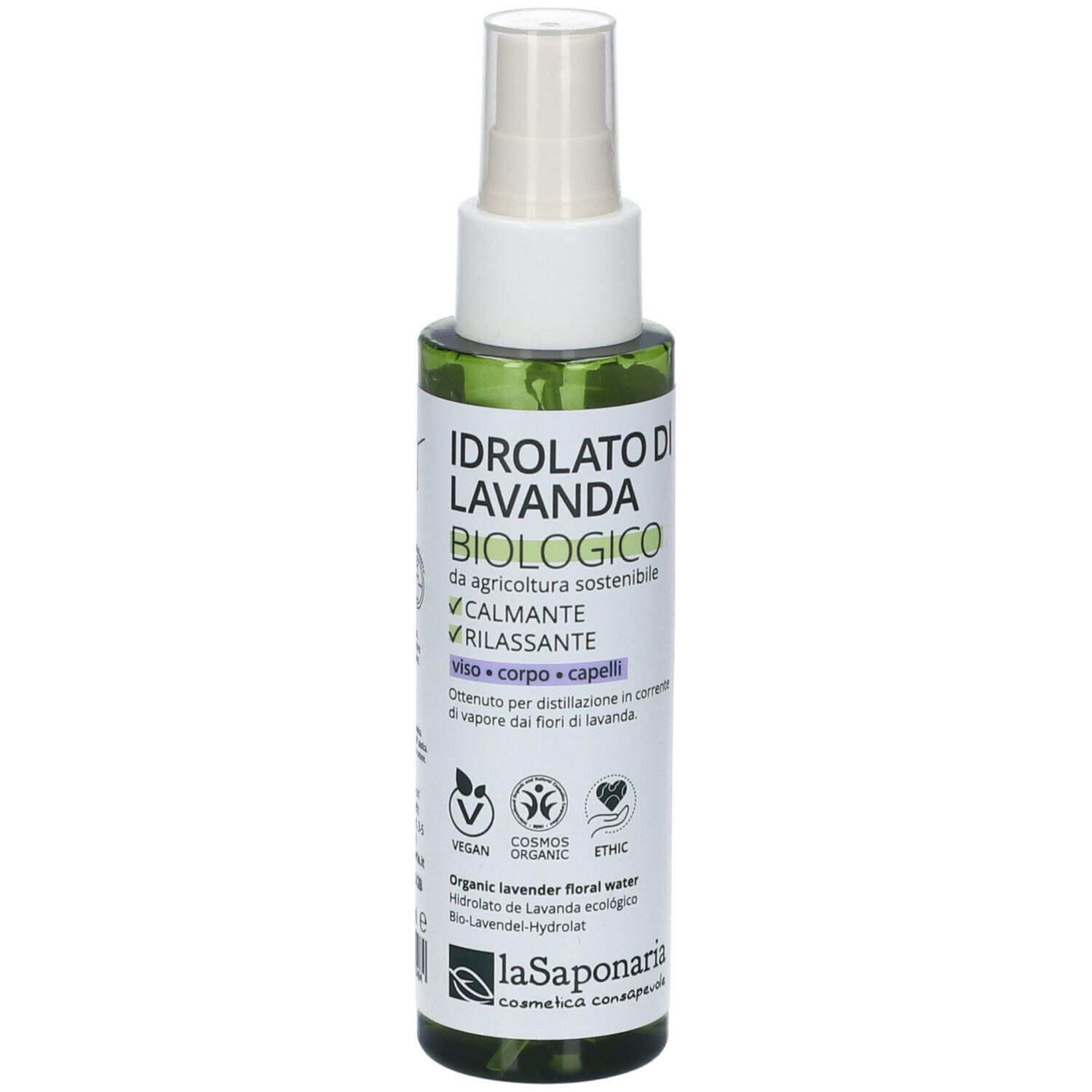 La Saponaria Idrolato di Lavanda BIO- Risparmia il 10% con codice: saponaria0926 100 ml Flacone Spray