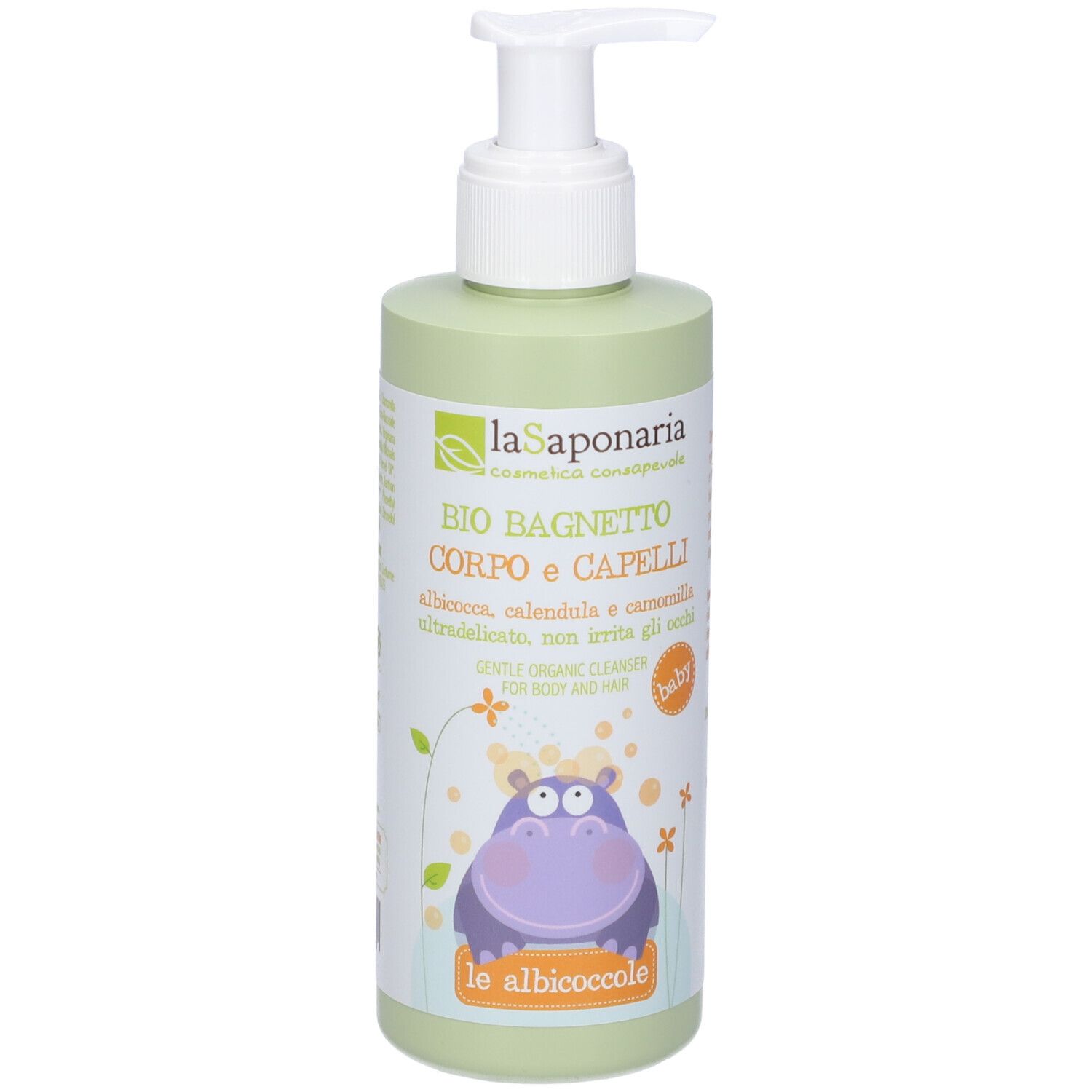 La Saponaria Bio Bagnetto Corpo e Capelli 200 ml Gel detergente