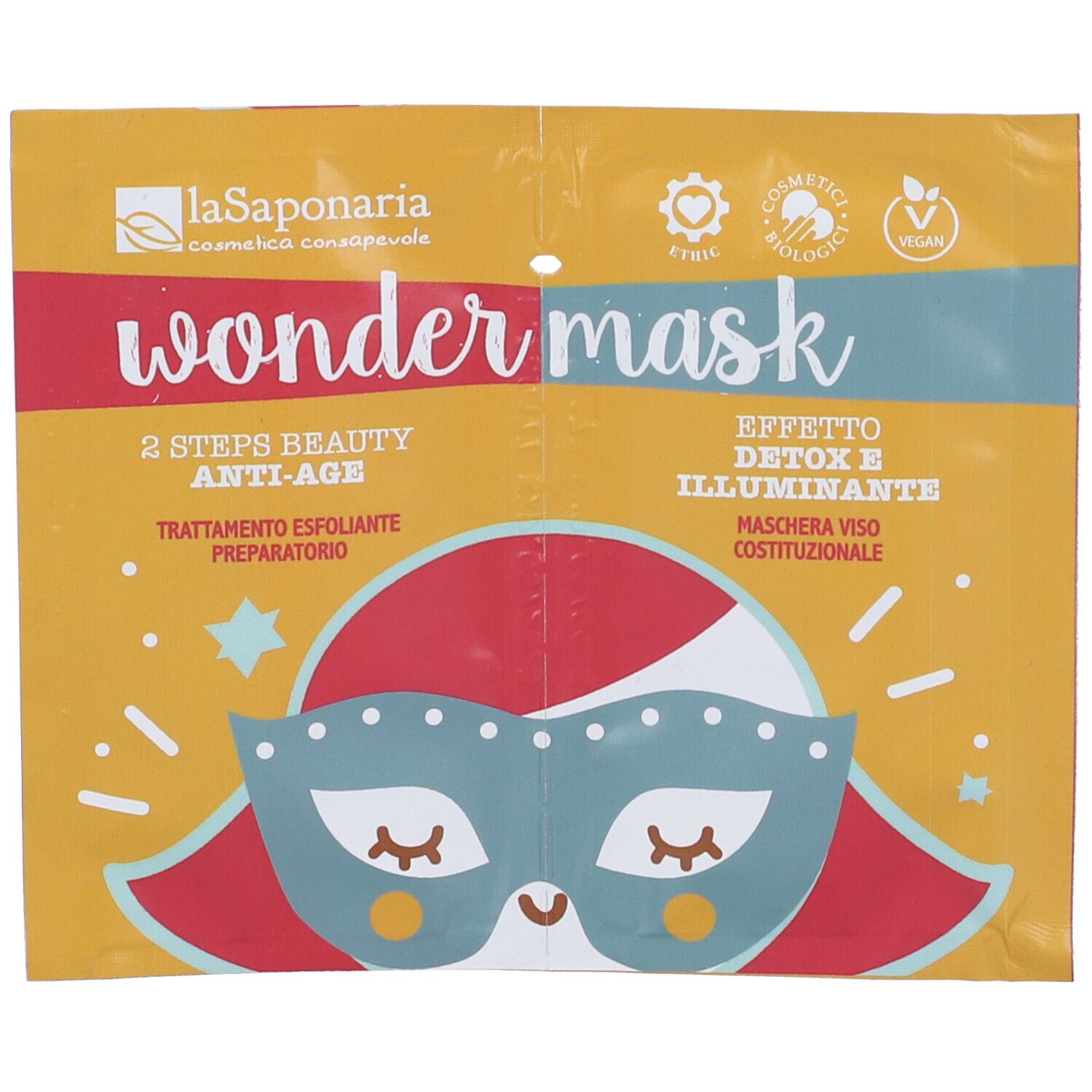 La Saponaria Wondermask - Maschera 2 Steps Beauty Anti Age 13 ml