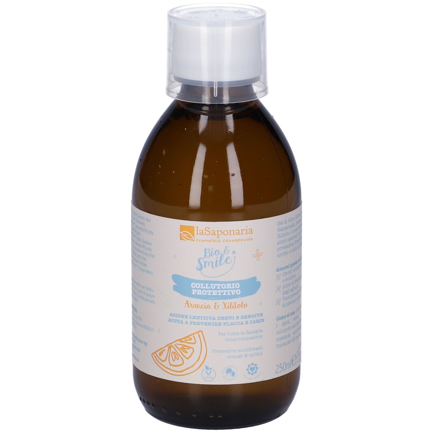 La Saponaria Collutorio Protettivo Arancia&Xilitolo 250 ml