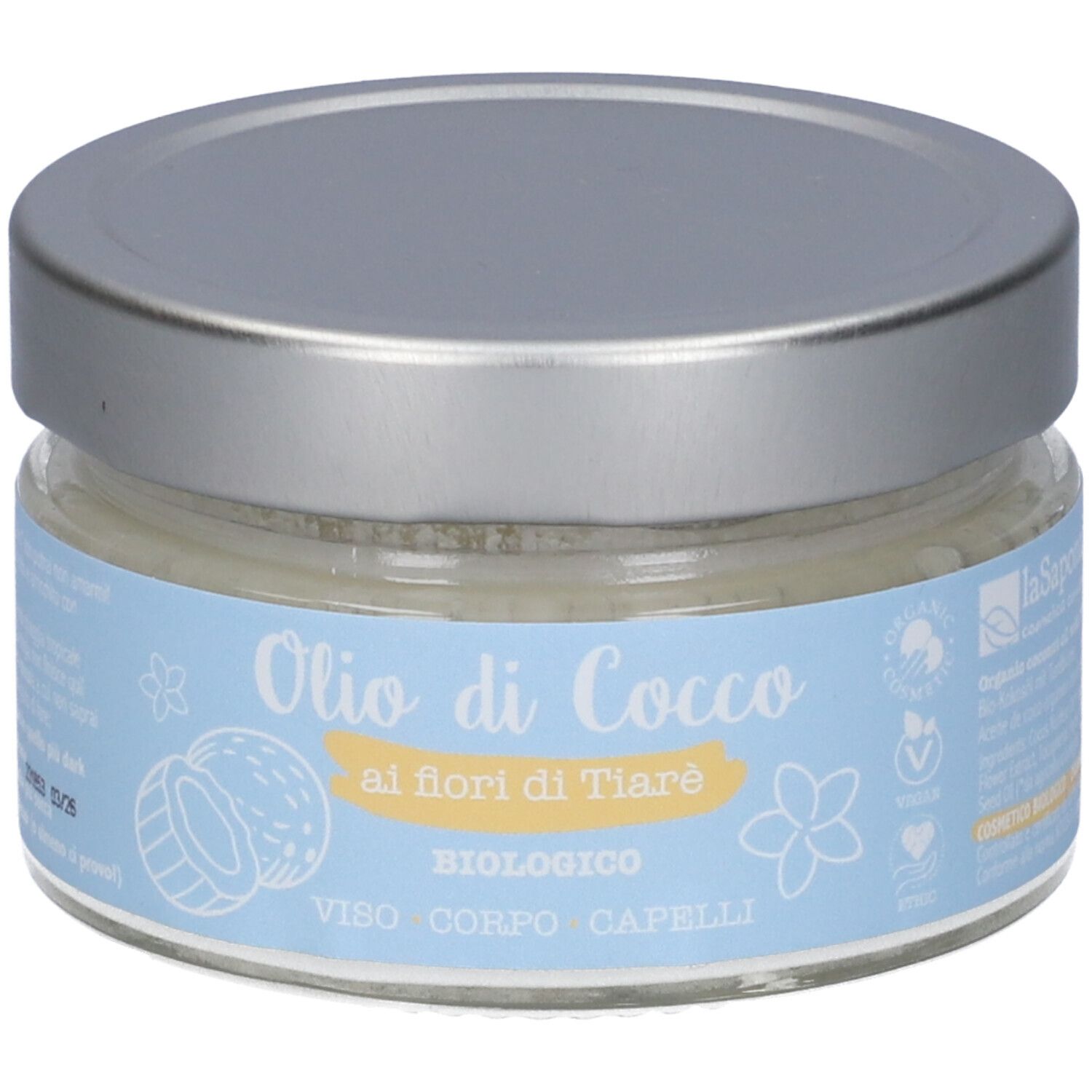 La Saponaria Olio di Cocco ai Fiori Tiarè BIO 150 ml