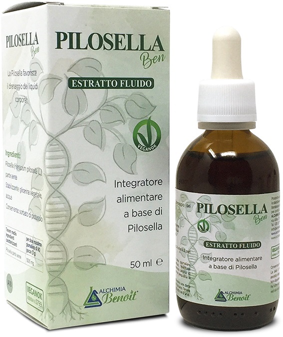 Pilosella Ben Estratto Fluido Integratore Per Il Drenaggio Liquidi E Il Benessere Urinario Gocce Orali 50ml
