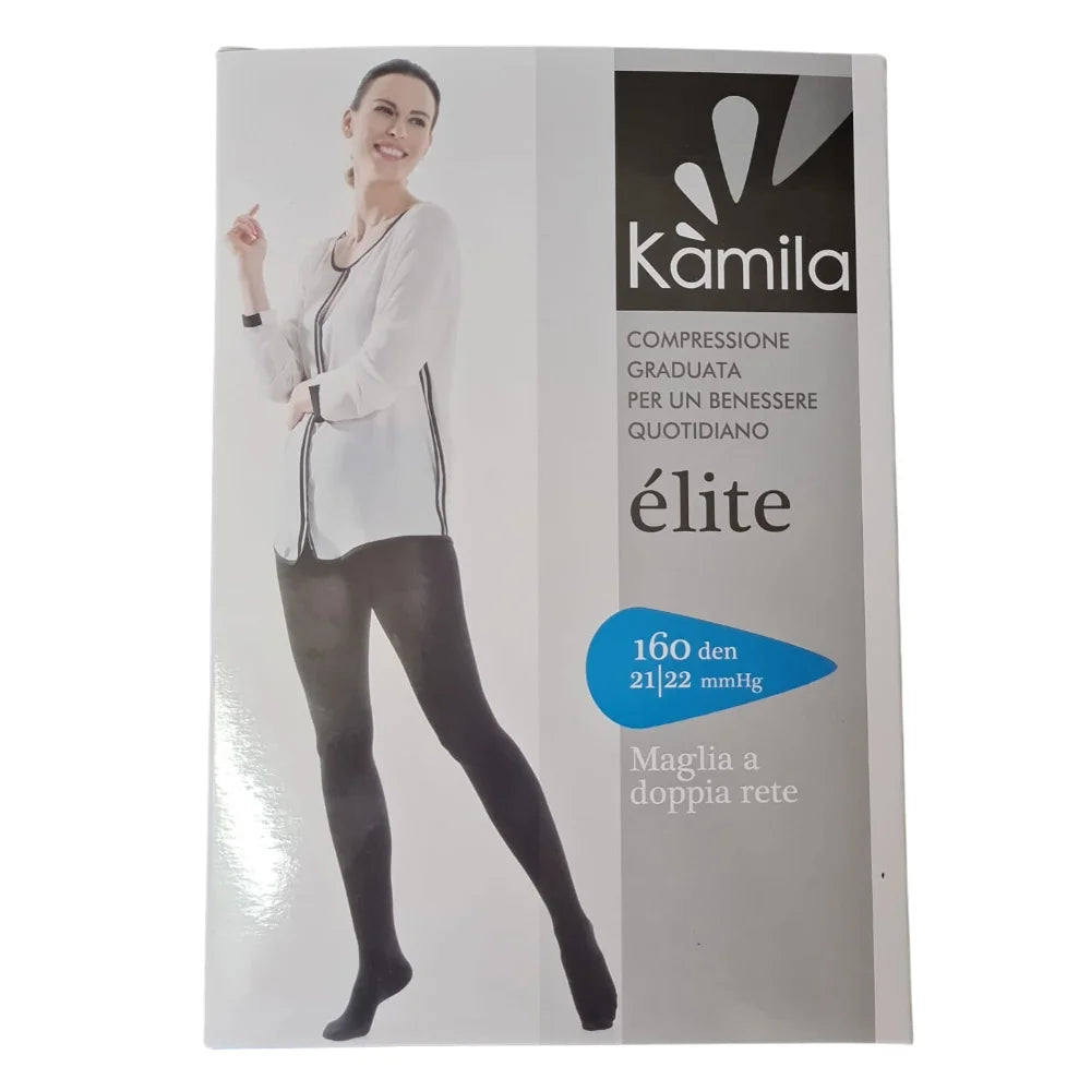 Kamila Collant Elite 160 Den Maglia A Doppia Rete Colore Nero Taglia 3