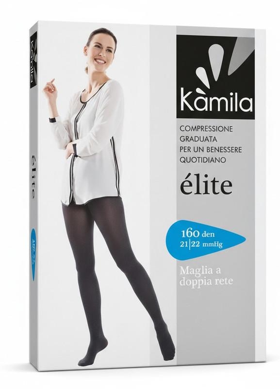 Kamila Elite Collant A Compressiona Graduata 160 Denari 21 22 Mmhg Colore Sabbia Taglia 4