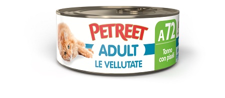 PETREET GATTO SPECIAL ADULT A72 VELLUTATE TONNO PISELLI 70GR (lattina)