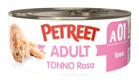 PETREET GATTO ADULT A01 TONNO ROSA 70GR (lattina) — confronto prezzi