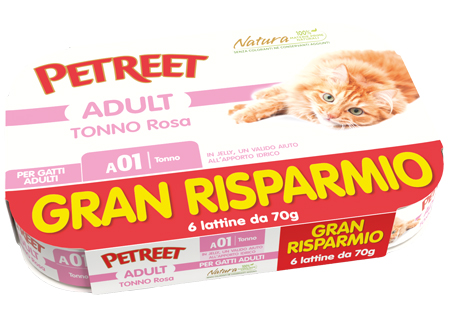 PETREET NATURA TONNO ROSA 70G