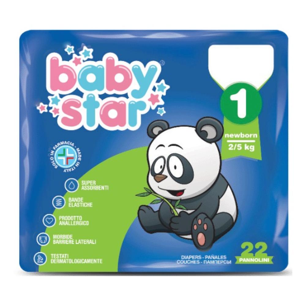 Pannolino Babystar 2/5Kg T1 22 Pezzi St