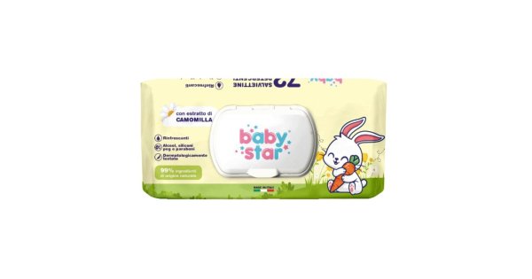 Babystar Salviettine Bebe' Camomilla 72 Pezzi St