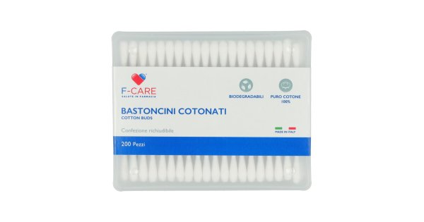 F Care Bastoncini Cotonati 200 St