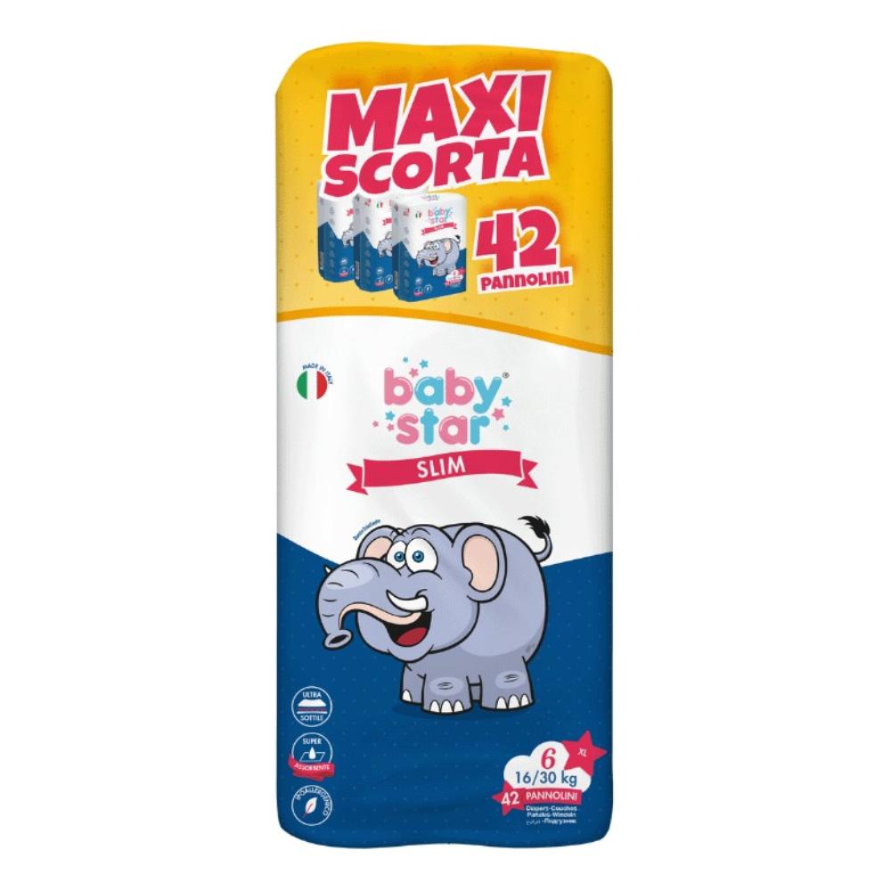 Pannolini Babystar Slim Maxiscorta Taglia 6 42 Pezzi St