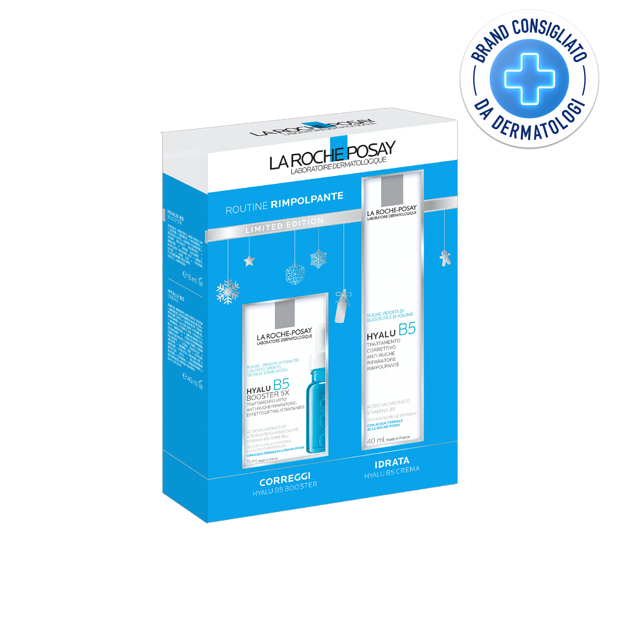 La Roche-Posay Cofanetto Limited Edition Routine Rimpolpante con Hyalu B5 Booster 15ml + Hyalu B5 Crema Anti-rughe 40ml