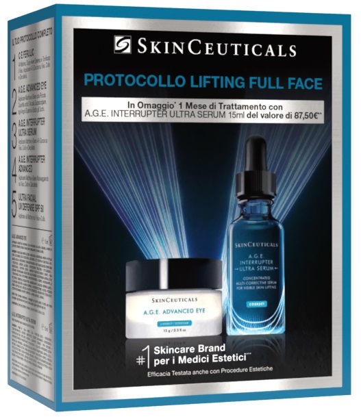 SKINCEUTICAL PROTOCOLLO LIFTING FULL FACE 1 AGE ADVANCED EYE15 ML + AGE INTERRUPTER ULTRA SERUM 15 ML