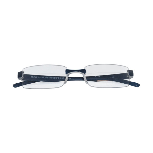 Occhiale da lettura twins silver triple rosso blu nero +3,50