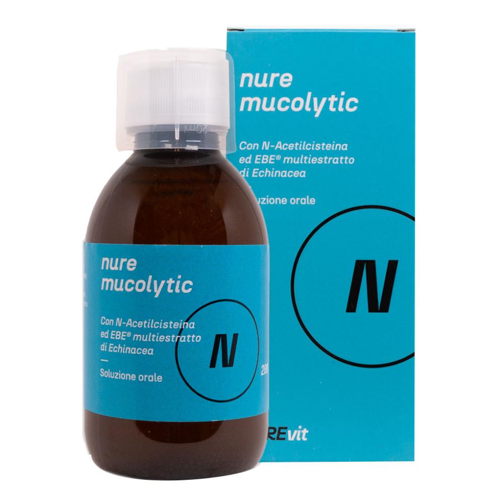 NURE Mucolytic Soluzione Orale 200 ml | Integratore sciroppo tosse, mucolitico fluidificante catarro — confronto prezzi