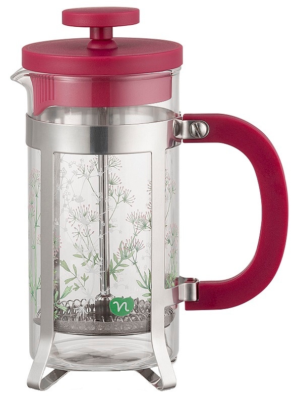 Neavita Herbarium - Tazza Infusiera con Stanfuffo Magenta Capacità 350ml, 1 Pezzo