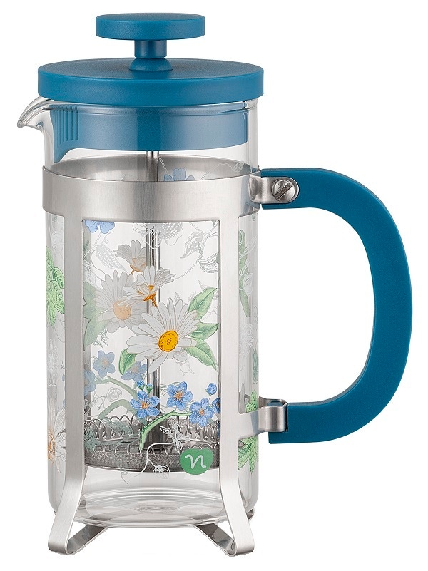 Neavita Herbarium - Tazza Infusiera con Stanfuffo Blu Capacità 350ml, 1 Pezzo