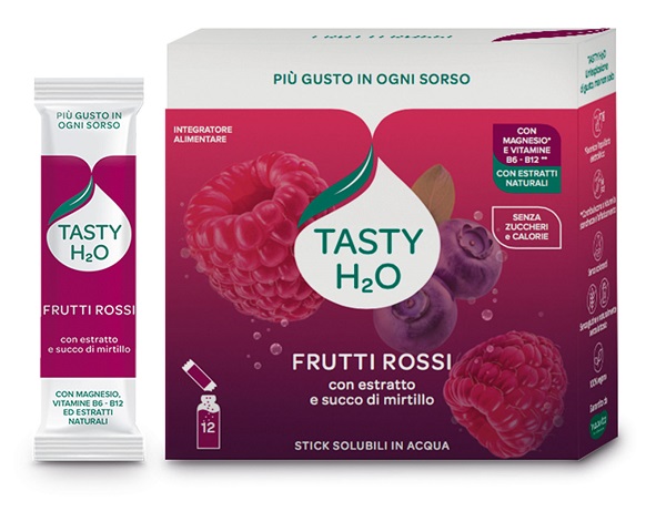 tasty h2o frutti rossi 12 stick da 2,5 g — confronto prezzi
