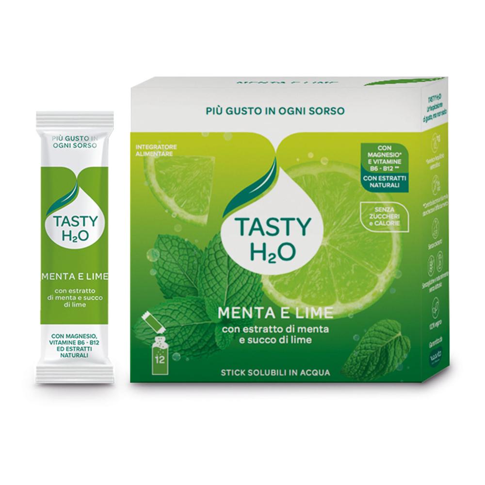 Tasty H2o Menta E Lime 12stick