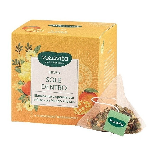 Neavita Sole Dentro Infuso Mango e Ibisco, 15 filtroscrigno