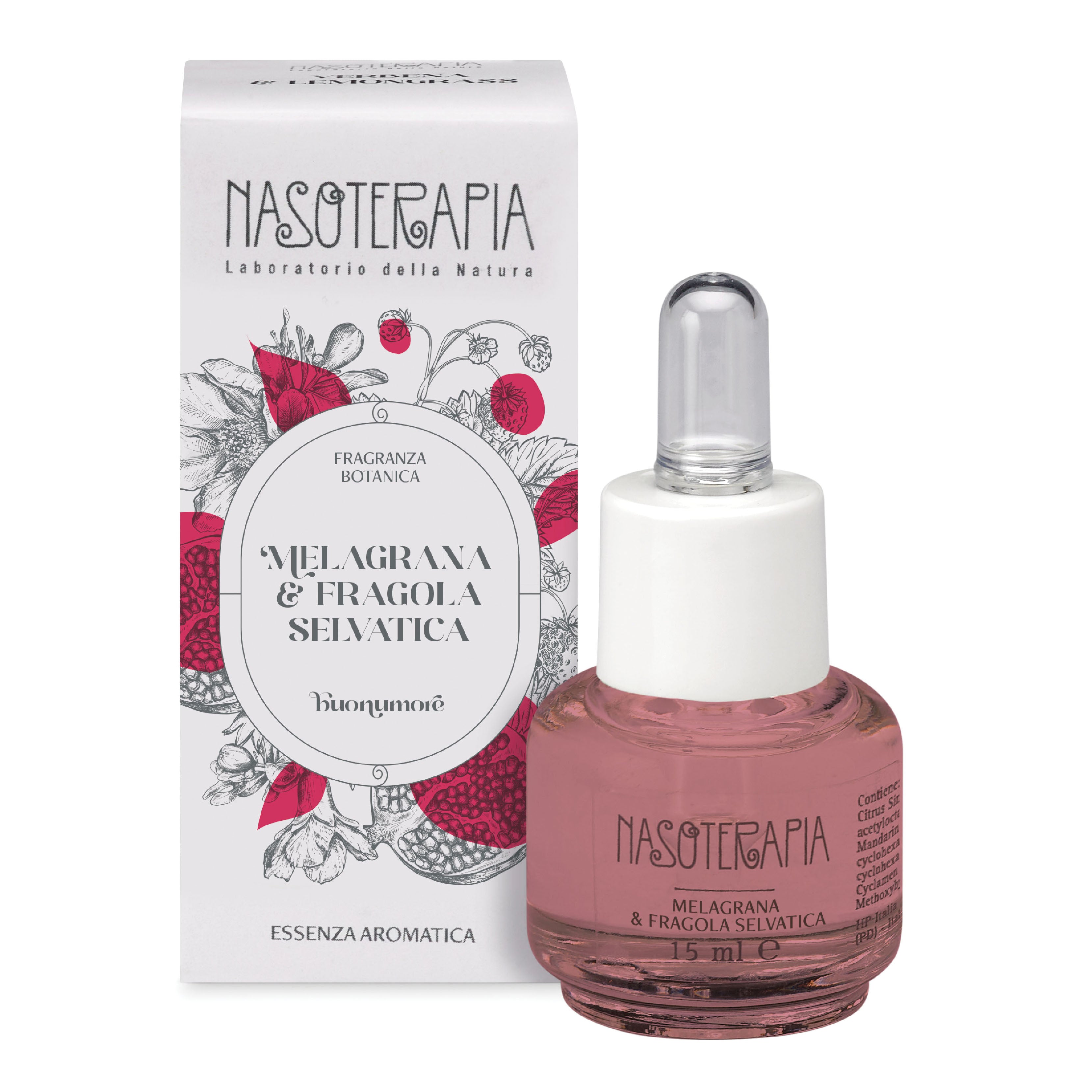 Nasoterapia Melagrana & Fragola Selvatica Essenza Aromatica, 15ml