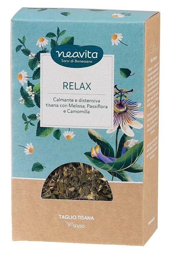 Neavita Tisana Relax Taglio Tisana Sfuso Ricarica, 45g
