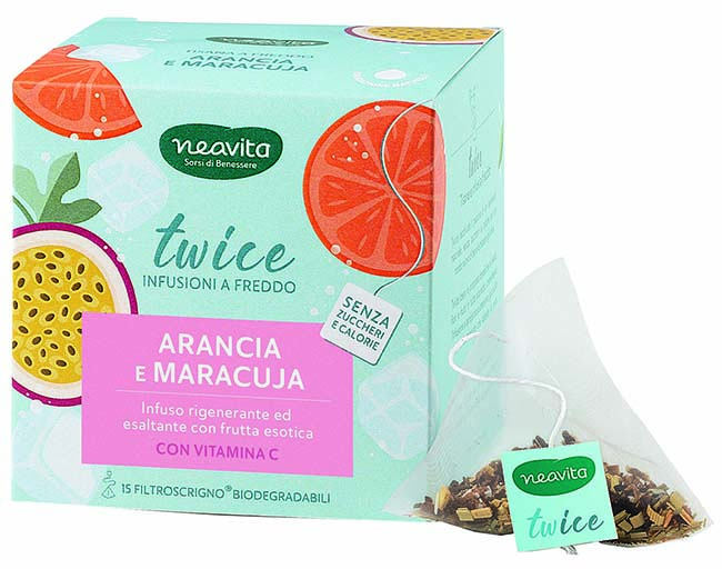 Neavita infuso twice arancia maracuja + vitamina c 15 filtri — confronto prezzi