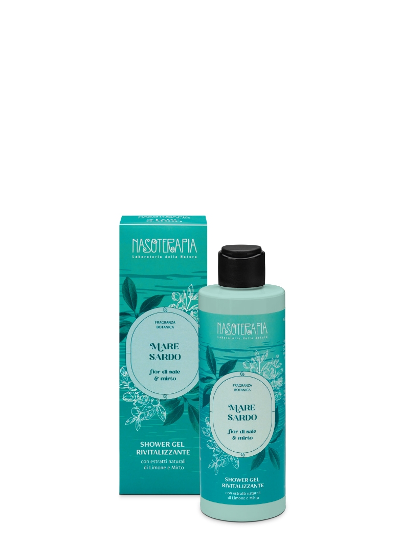 Nasoterapia Mare Sardo - Gel doccia per corpo e capelli ad azione rivitalizzante, 200 ml