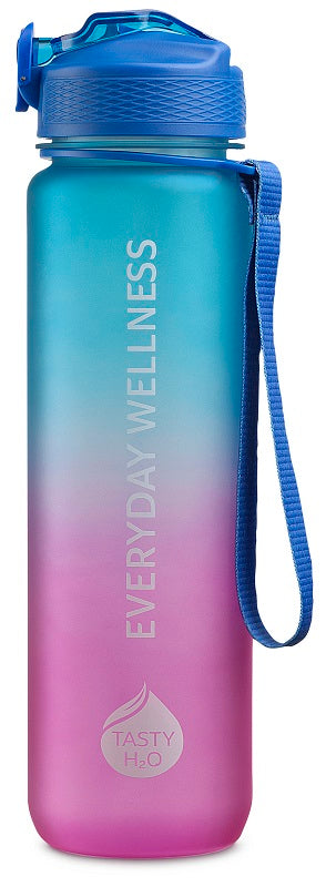 Tasty H2O Flow Bottle | Borraccia Motivazionale 1 Litro | Blu Rosa — confronto prezzi