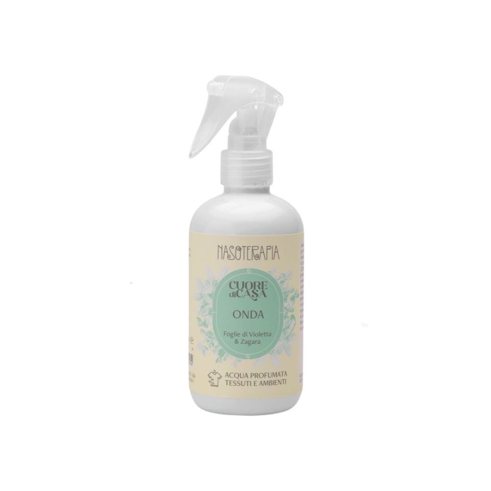 Nasoterapia Cuore di Casa - Onda Spray per tessuti e ambienti foglie di violetta e zagara, 250 ml