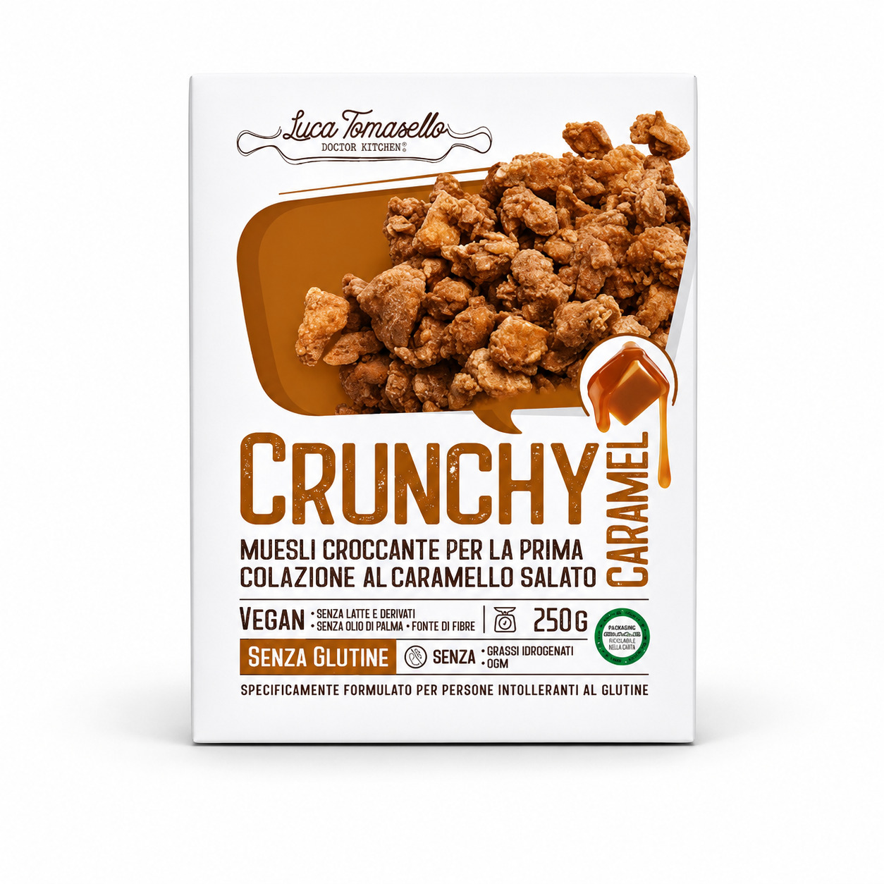 Muesli Crunchy al Caramello Senza Glutine LUCA TOMASELLO 250 grammi — confronto prezzi